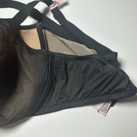 Victoria Secret Bra Lined Perfect Coverage Angel Light Black 38DDD - Picture 3 of 10